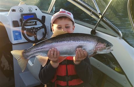 Fishing with kids: Taupō Trout Fishery, Central North Island