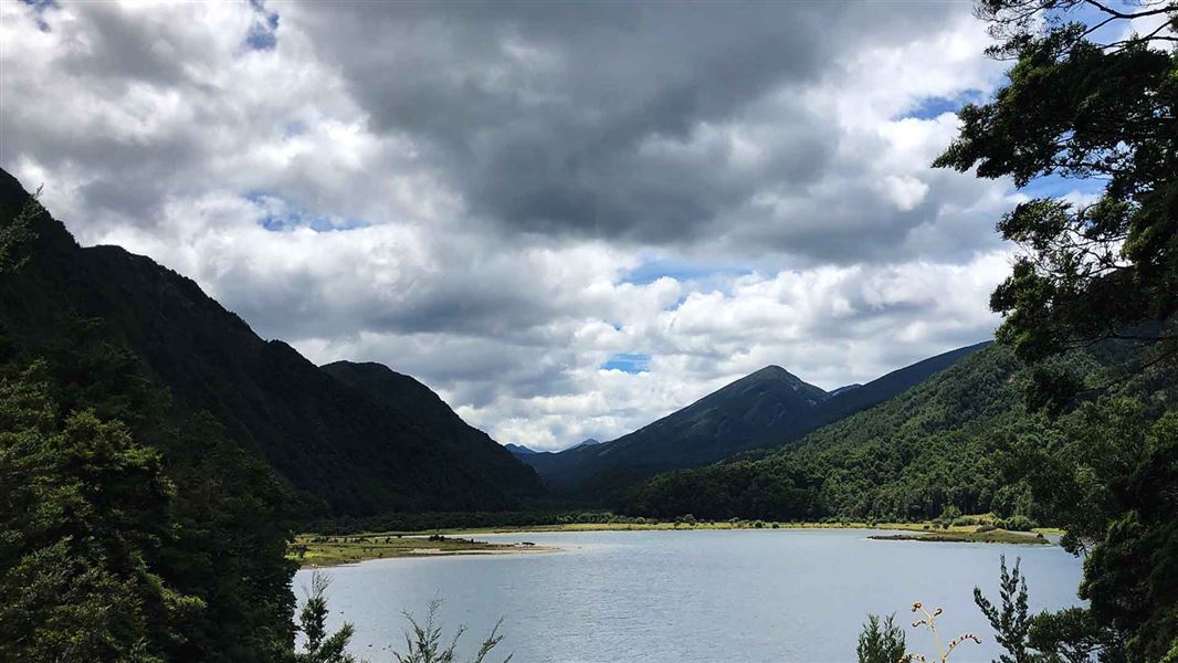 View of Lake Matiri. 