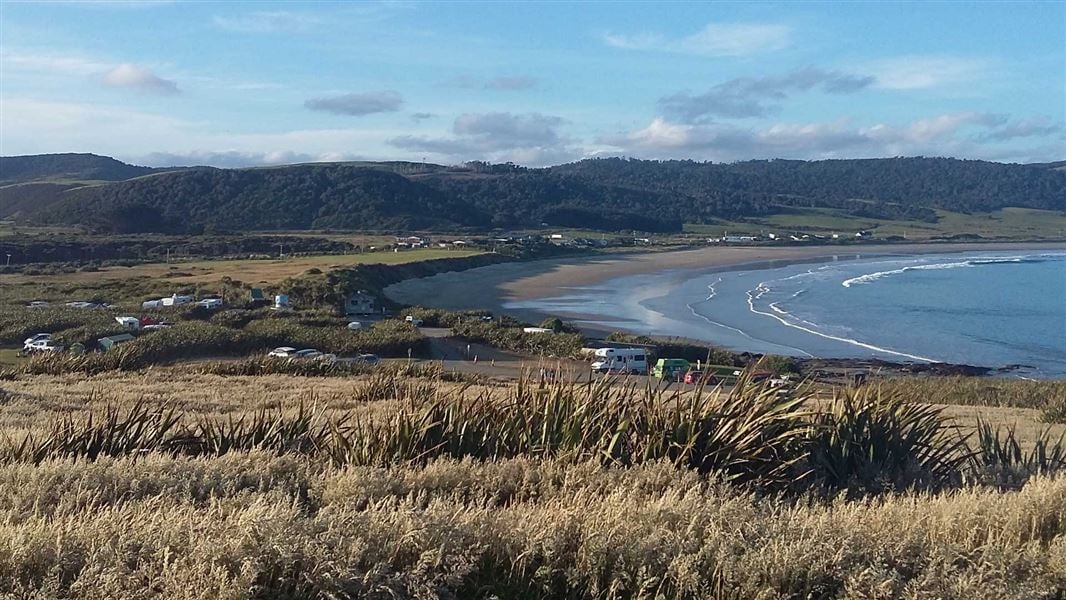 Curio Bay Holiday Park. 