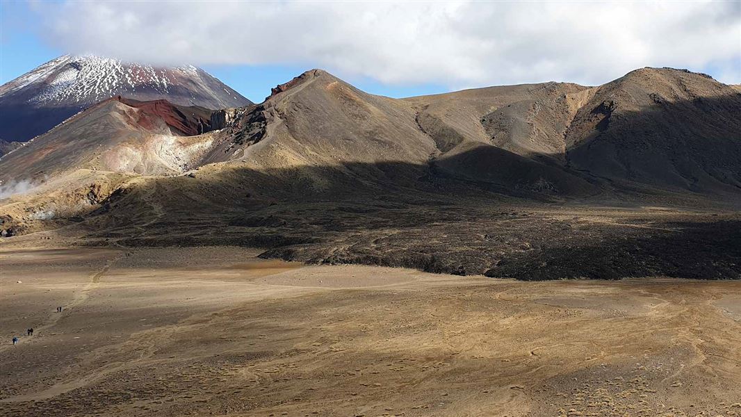 Lava flow into Central Crater. 