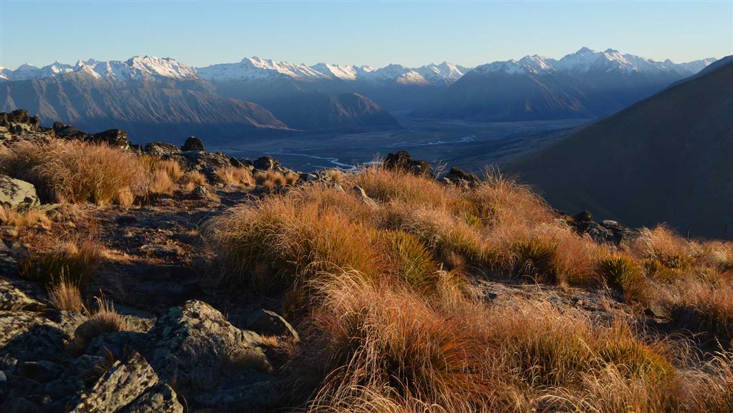 View of Temple valley and Hopkins valley.