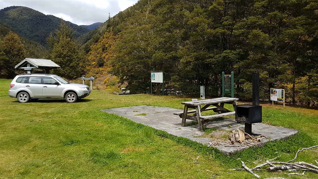 Courthouse Flat Campsite. 