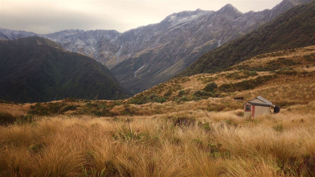 Dickie Spur Hut. 