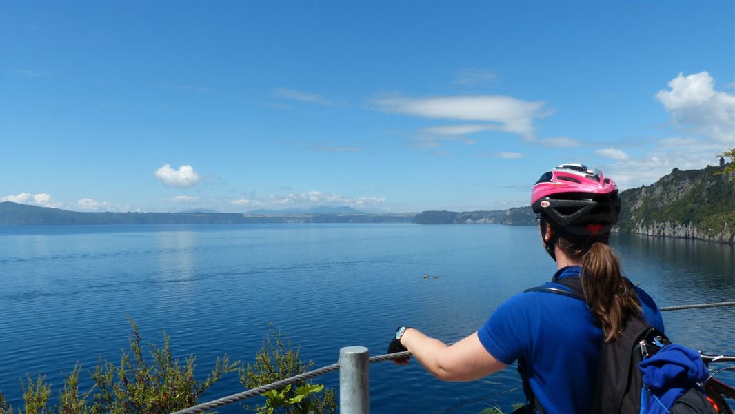 View of Lake Taupo.