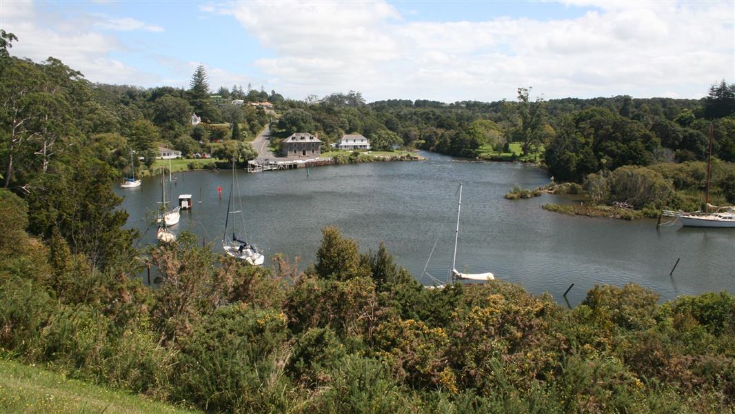 View of Kerikeri basin. 