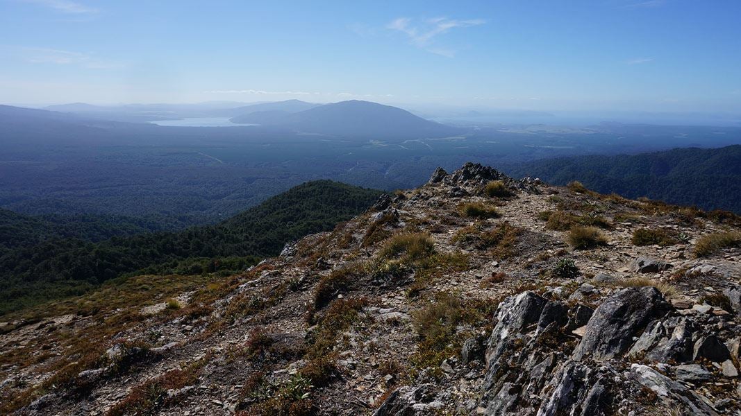 View from Mount Urchin to Lake Taupō