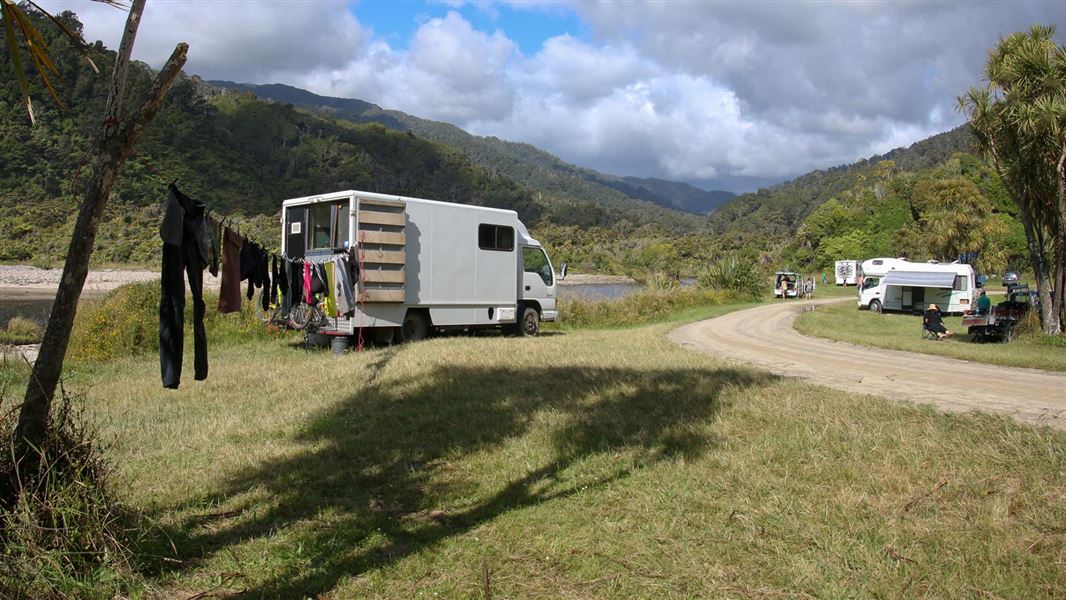 Kohaihai campsite. 