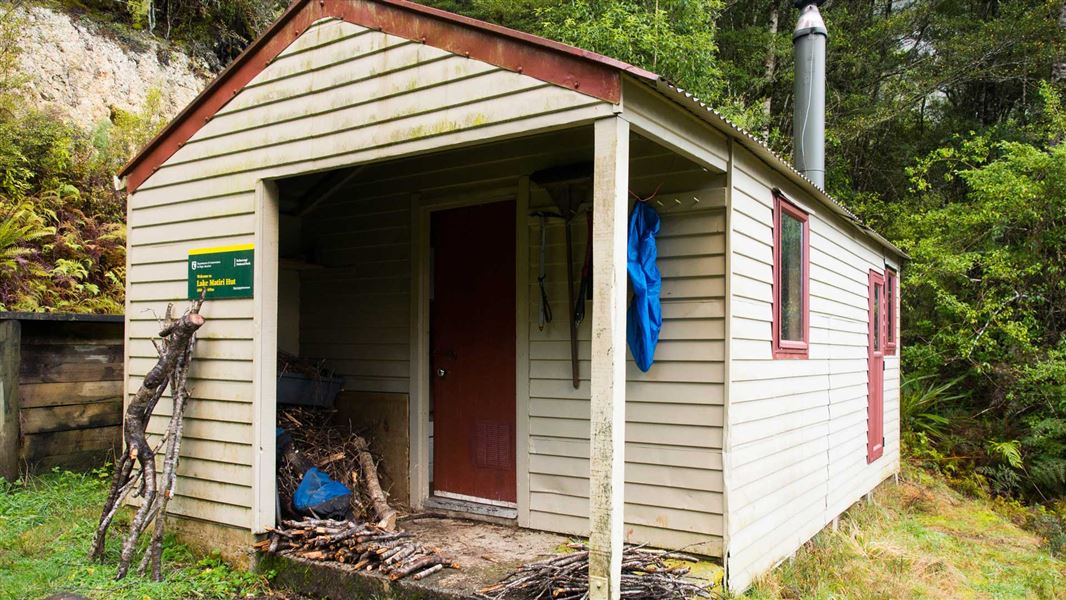 Lake Matiri Hut. 