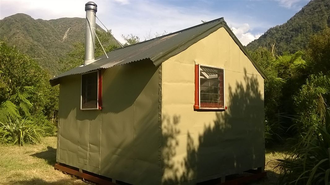 Rapid Creek Hut. 