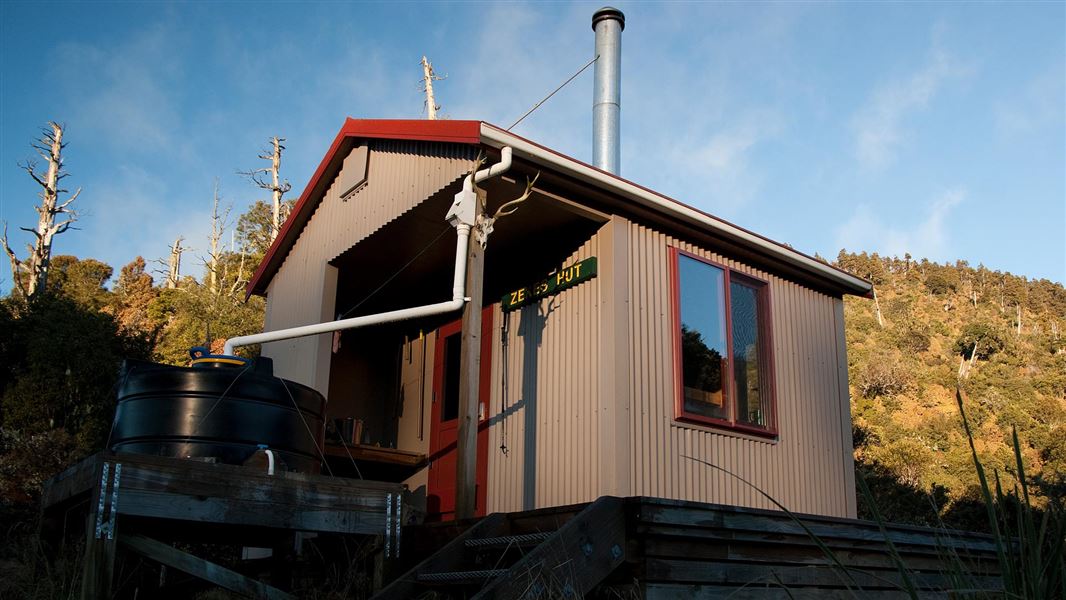 Small backcountry hut.