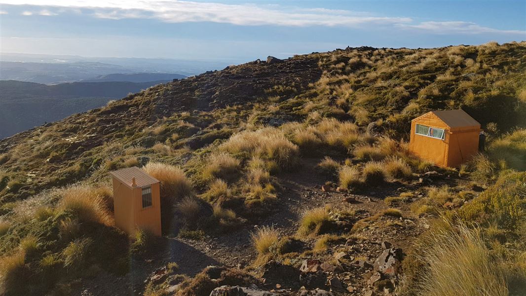 View out from Dominie Hut.