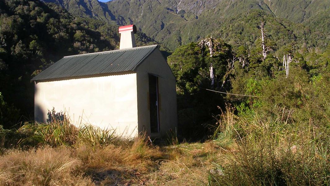 Griffin Creek Hut. 