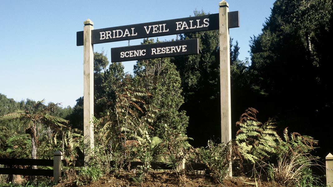 Bridal Veils Fall sign