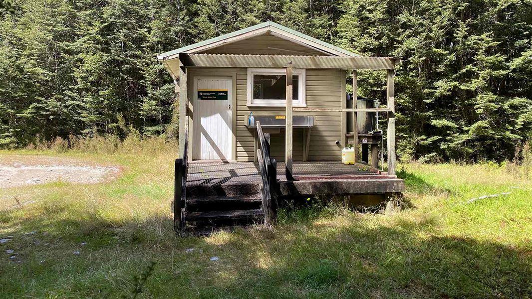 West Arm Hut. 