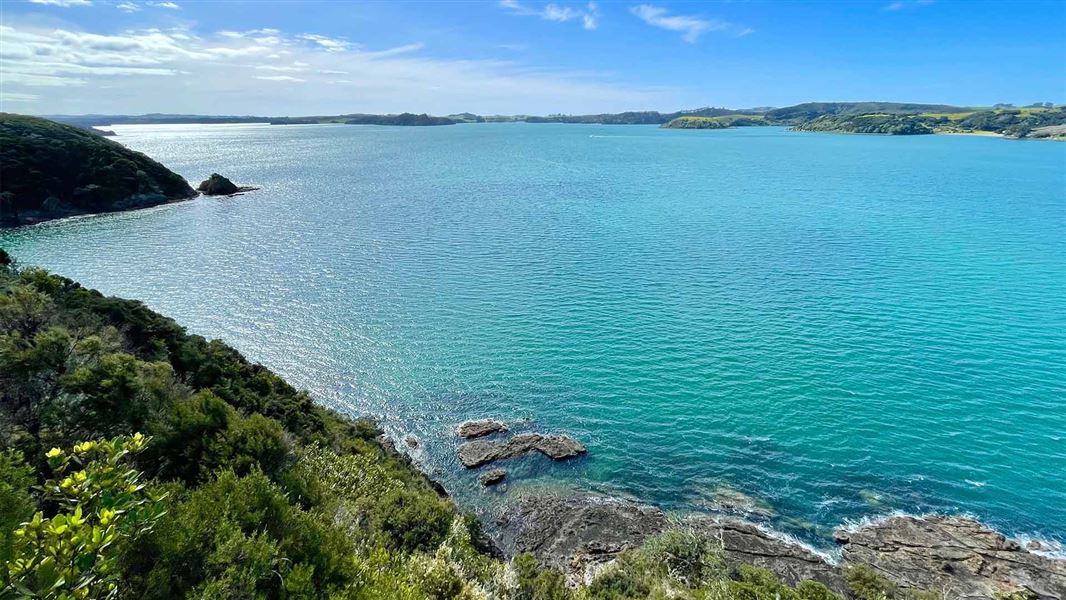 View of Te Puna Inlet on the Akeake Historic Reserve Track