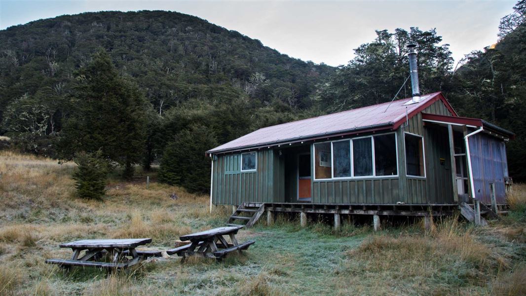 Boyle Flat Hut. 