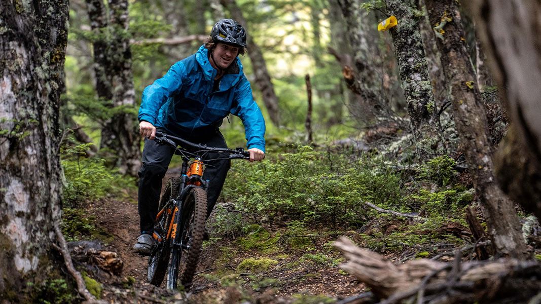 Cyclist on the Cuckoo Creek Track