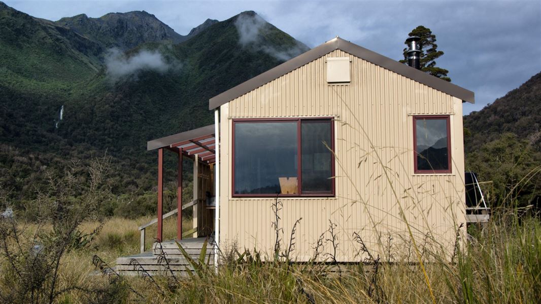 Grassy Flat Hut, West Coast.