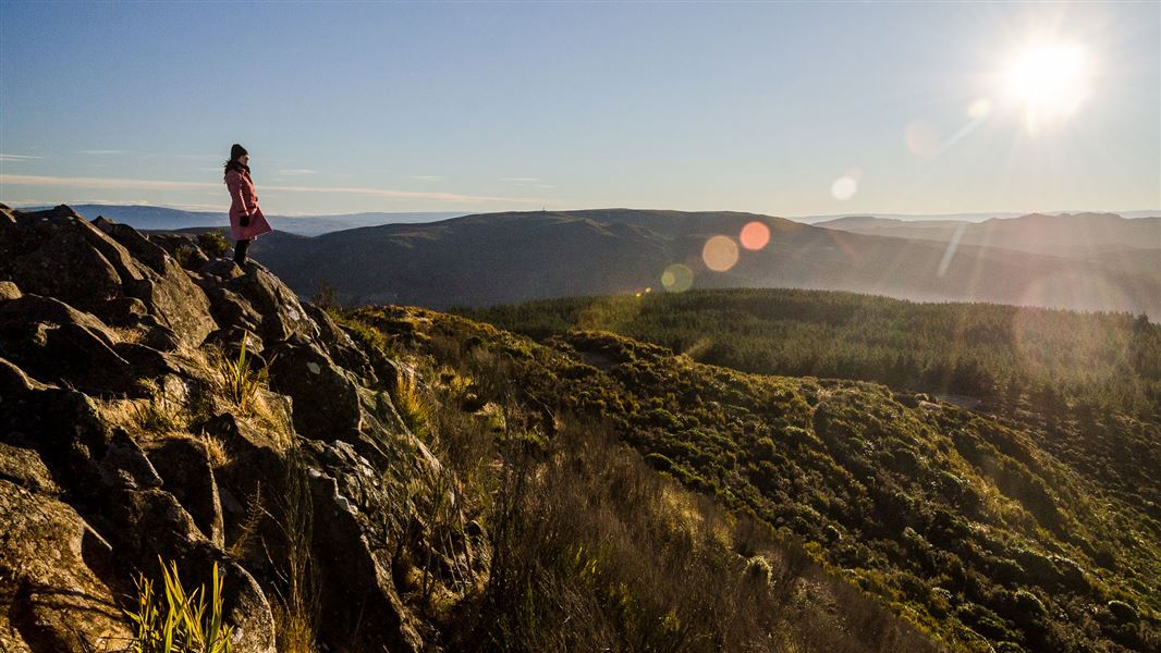 Sunset on Mount Cargill.