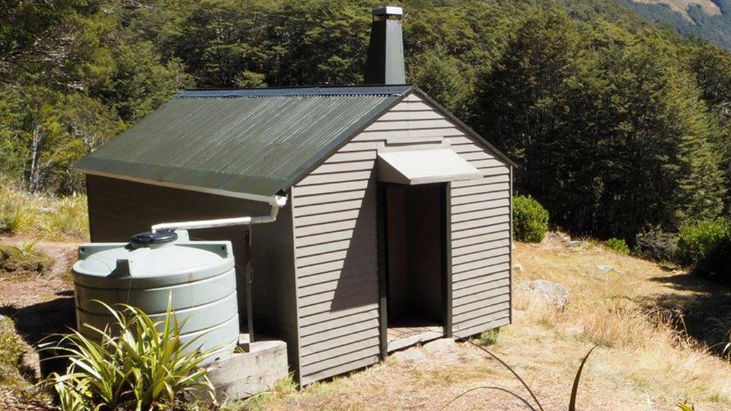 Kiwi Saddle Hut. 