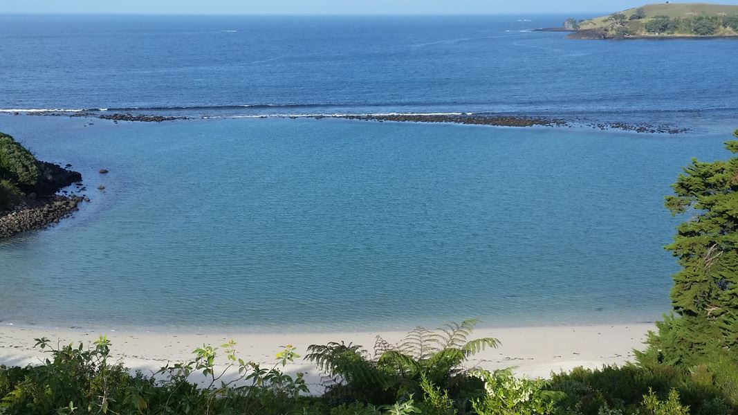 Lagoon at Taronui Bay. 