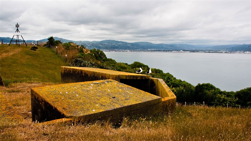 World War II gun emplacement. 