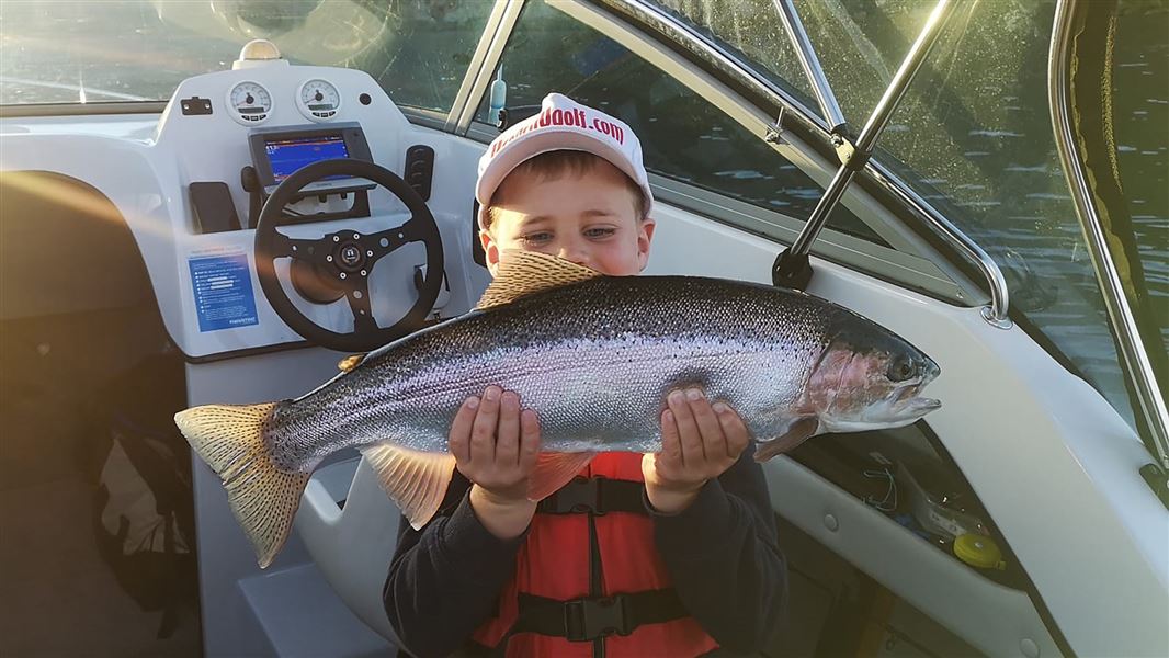 Fishing with kids: Taupō Trout Fishery, Central North Island