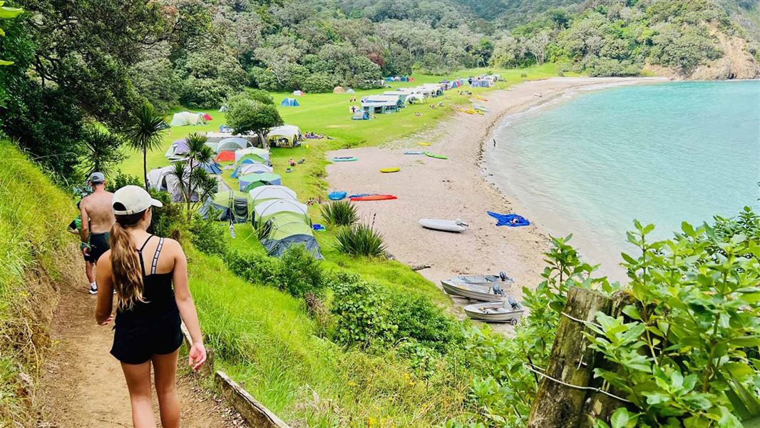 Mimiwhangta Campground with campers 