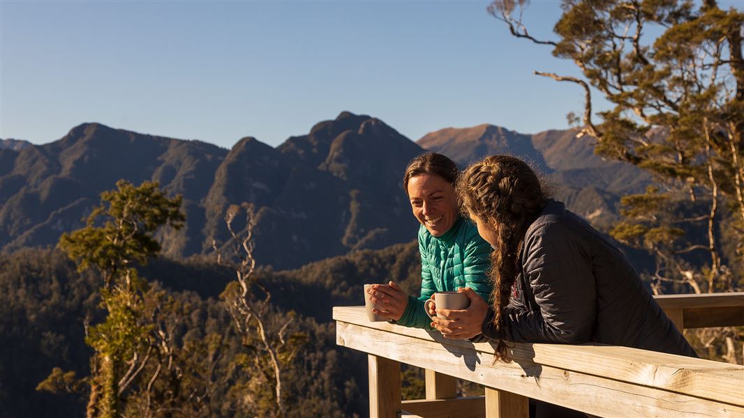 Pororari Hut on Paparoa Track. 