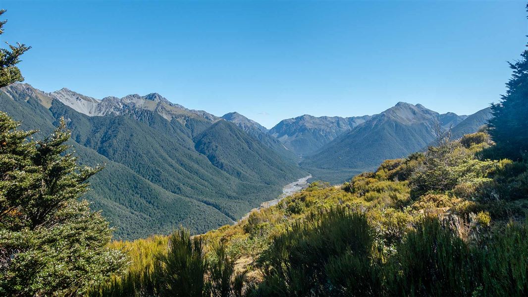 View from the track to Woolshed Hill