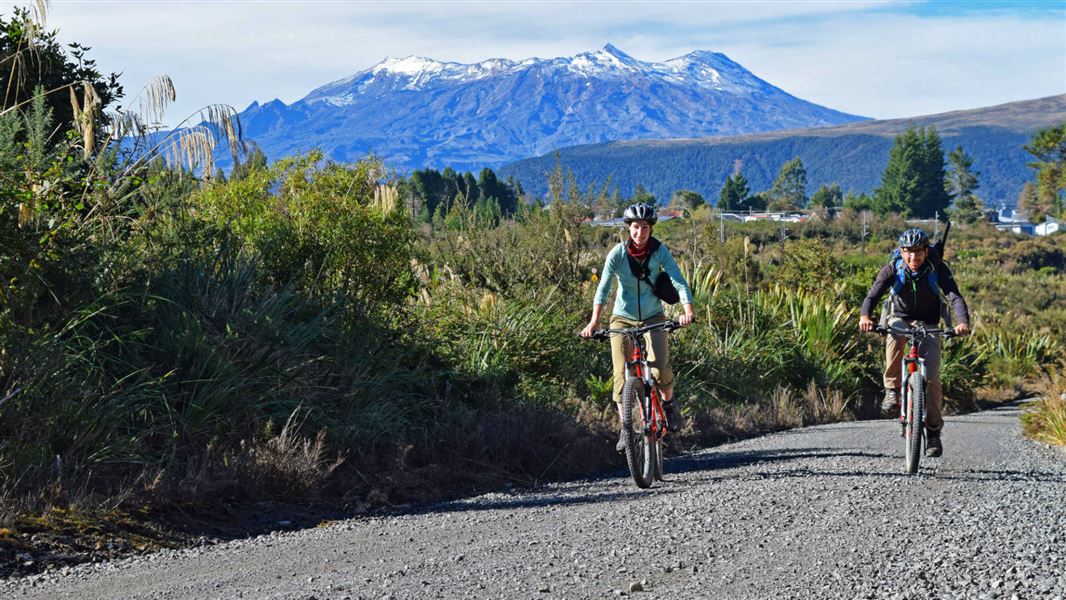 Biking in National Park - Owhango area.