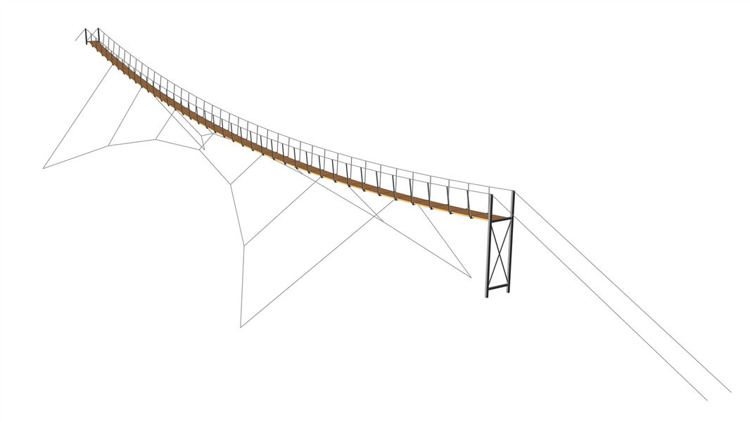 Render drawing of the new McArthur bridge.