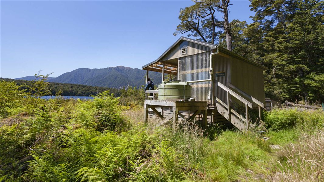 Rogers Inlet Hut, Fiordland.