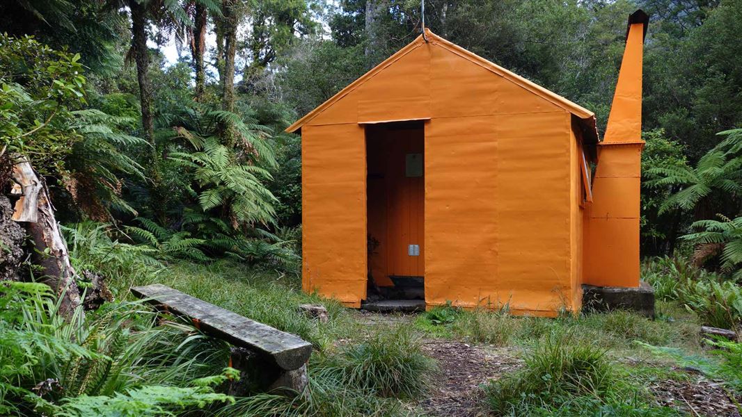 Mid Waiohine Hut. 