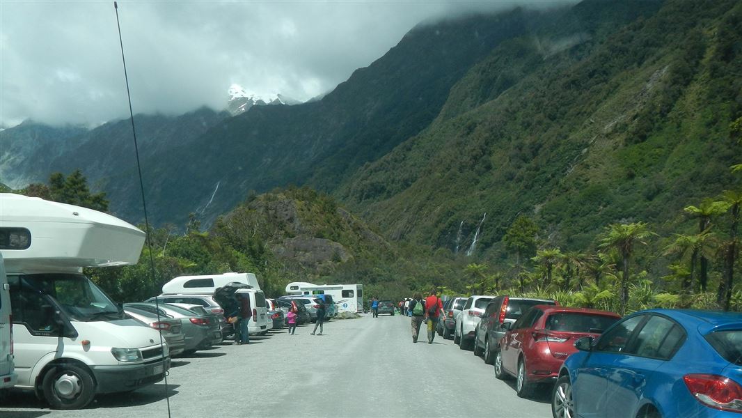 Franz Josef Glacier car park 