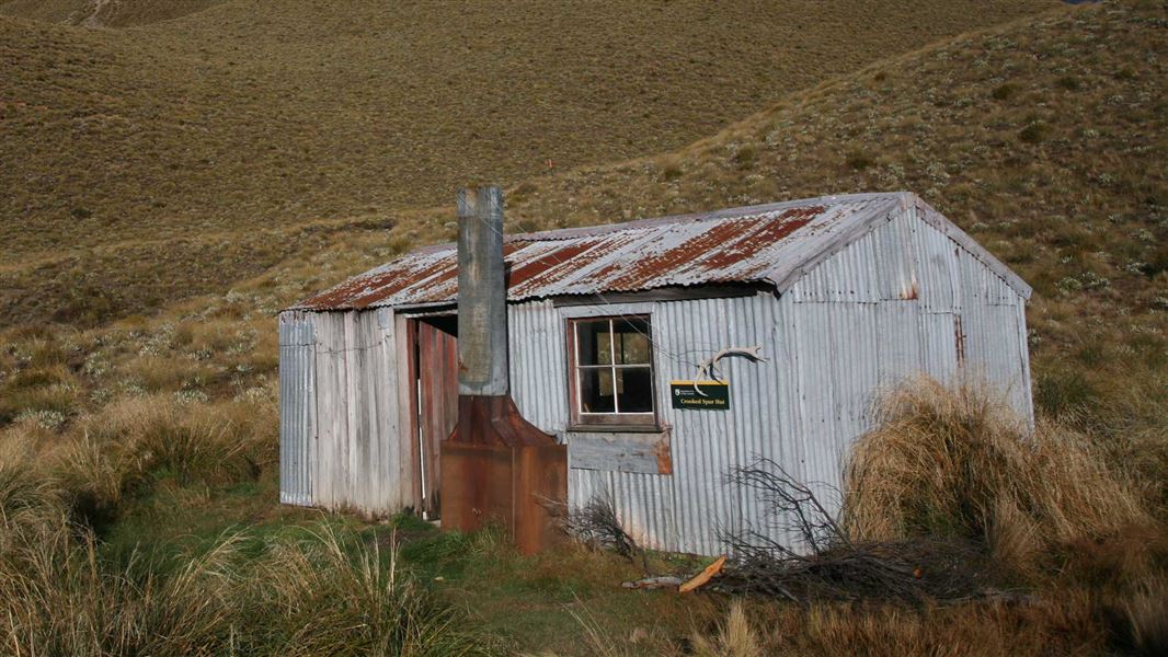 Crooked Spur Hut. 