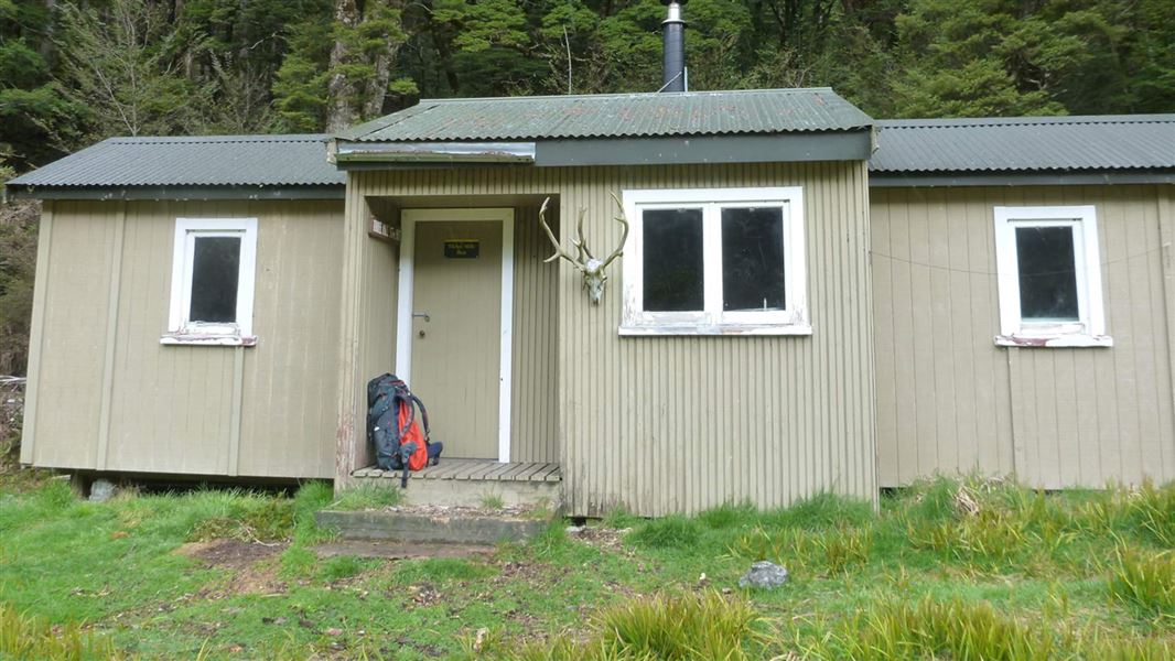 Three Mile Stream Hut. 