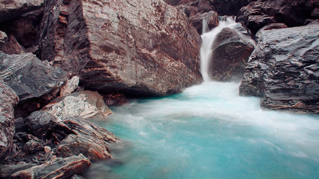 The Gates of Haast Waterfall.