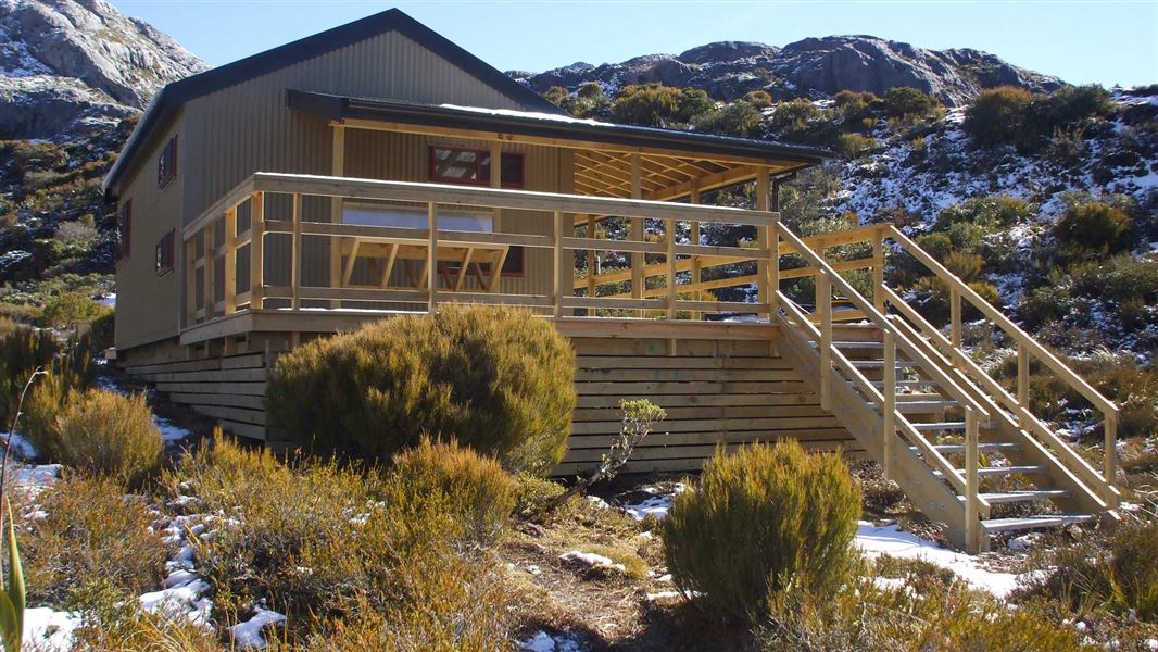 Granity Pass Hut. 