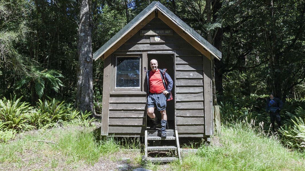 Rogers Inlet Historic Hut, Fiordland.