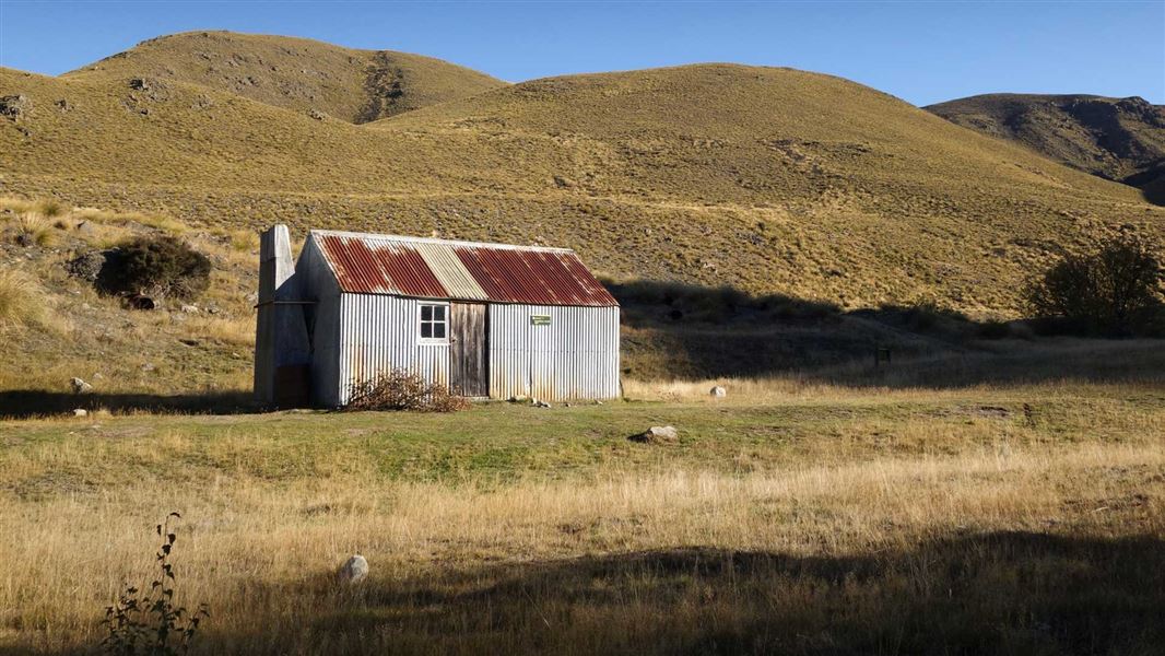 Boundary Creek Hut. 