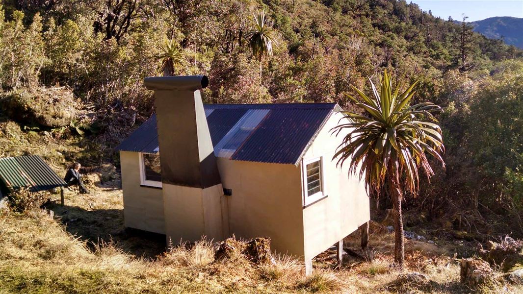 Cone Creek Hut. 